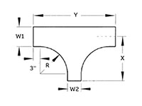 H-Style Horizontal Reducing Tee Fittings - 2
