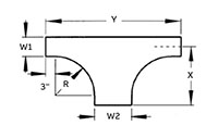 H-Style Horizontal Expanding Tee Fittings - 2