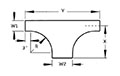 H-Style Horizontal Expanding Tee Fittings - 2